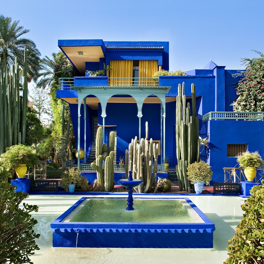 Jardin Majorelle : bleu Majorelle, mémoire de Saint Laurent